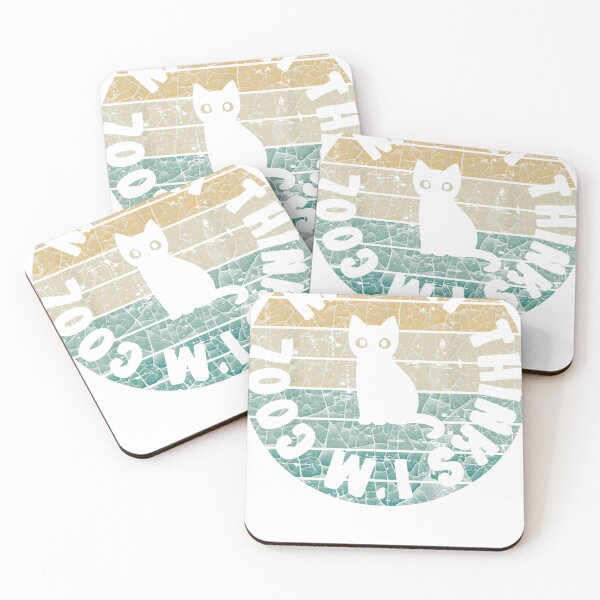 Item preview, My Cat Hinks I'm Cool Retro  Cat Mom Kitty Fan Gift  designed and sold by vrdh4gk4pdm.