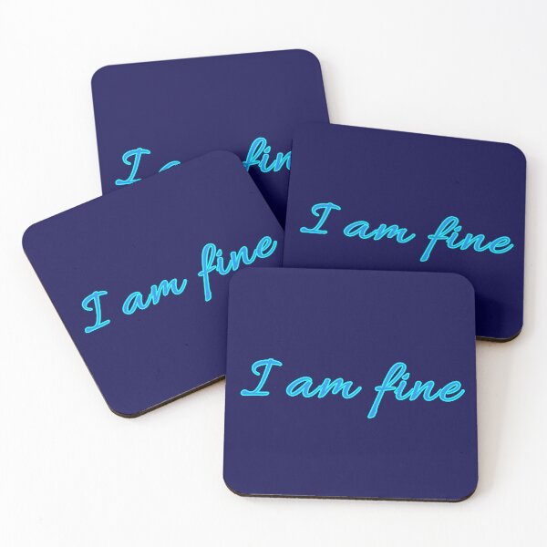 Item preview, I am fine. designed and sold by Artelligentt.