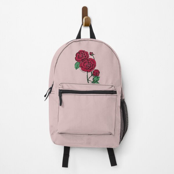 Item preview, Dark Red Pompon Rose Bloom Double 16-25 Petals In 3+ Rows designed and sold by Rachael Taylor.