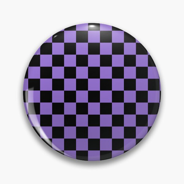 Item preview, Small Checkered - Black and Dark Pastel Purple designed and sold by JustPatterns2.
