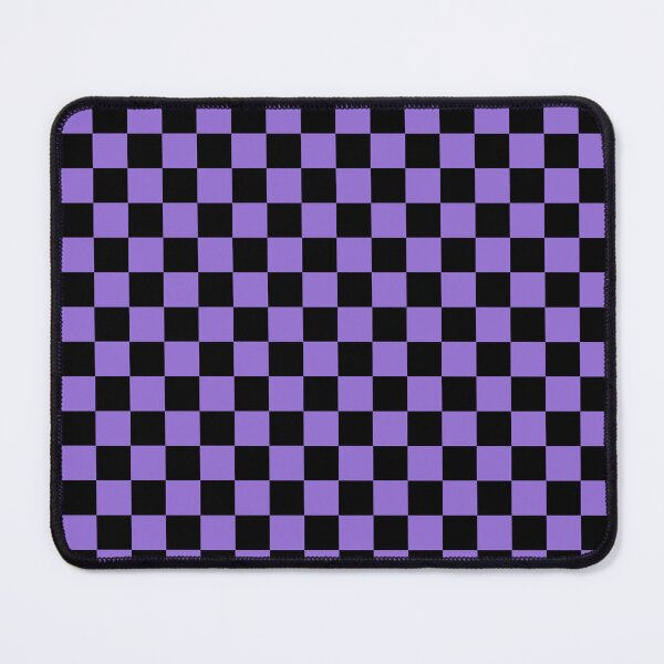 Item preview, Small Checkered - Black and Dark Pastel Purple designed and sold by JustPatterns2.