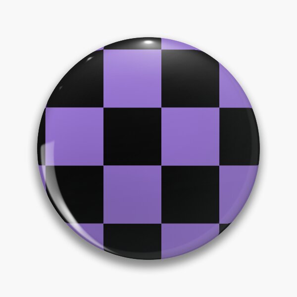 Item preview, Large Checkered - Black and Dark Pastel Purple designed and sold by JustPatterns2.