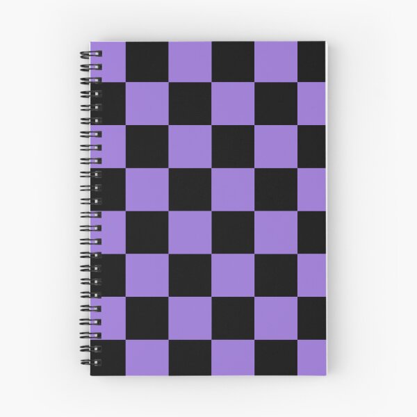 Item preview, Large Checkered - Black and Dark Pastel Purple designed and sold by JustPatterns2.