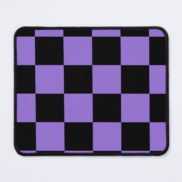 Item preview, Large Checkered - Black and Dark Pastel Purple designed and sold by JustPatterns2.