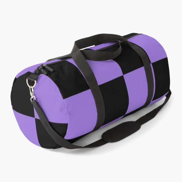 Item preview, Large Checkered - Black and Dark Pastel Purple designed and sold by JustPatterns2.