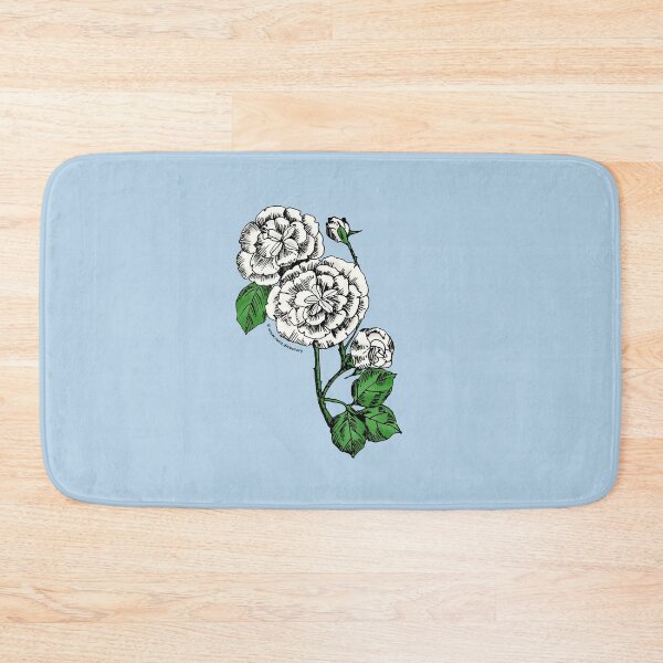 Item preview, White Pompon Rose Bloom Double 16-25 Petals In 3+ Rows designed and sold by Rachael Taylor.
