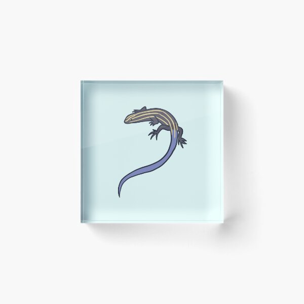 Item preview, Cute blue tailed skink lizard illustration  designed and sold by Mayarart.