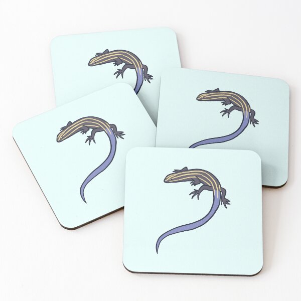 Item preview, Cute blue tailed skink lizard illustration  designed and sold by Mayarart.
