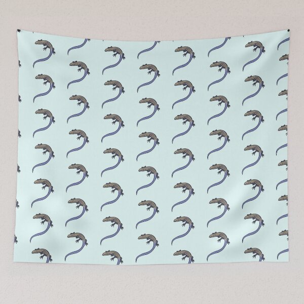 Item preview, Cute blue tailed skink lizard illustration  designed and sold by Mayarart.