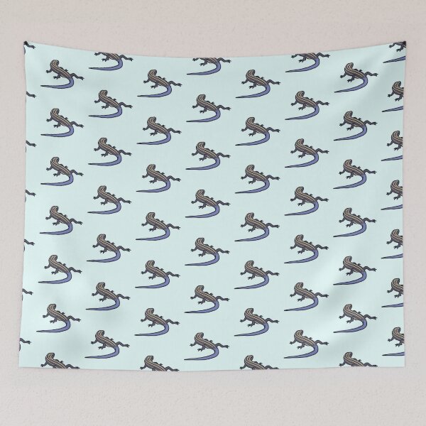 Item preview, blue tailed skink lizard drawing  designed and sold by Mayarart.
