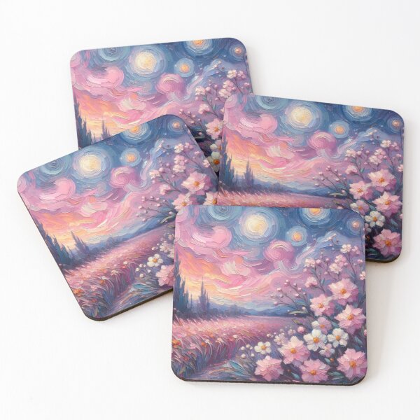 Artikelvorschau, Pink pastel vincent van gogh entworfen und verkauft von tipitoes.