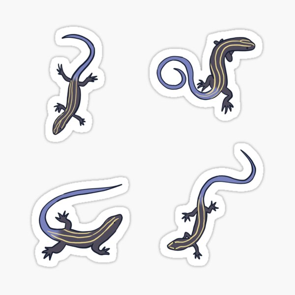 Item preview, blue tailed skink lizard  pack  designed and sold by Mayarart.