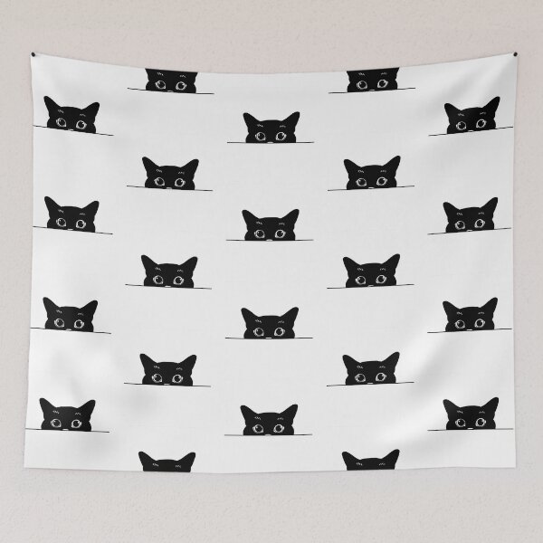 Item preview, Black Cat Hiding designed and sold by RetroPop23.