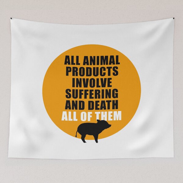 Item preview, All animal products involve suffering and death designed and sold by Nanika-akimoto.