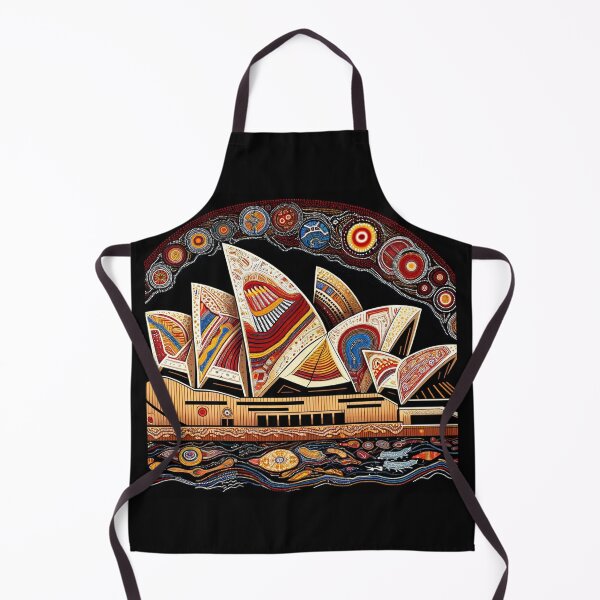 Item preview, Sydney Opera House depicted in the style of traditional Aboriginal art designed and sold by centaurius21.
