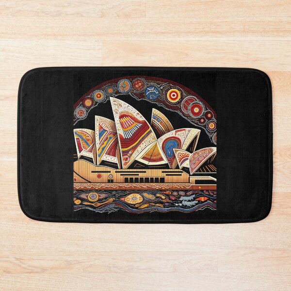 Item preview, Sydney Opera House depicted in the style of traditional Aboriginal art designed and sold by centaurius21.