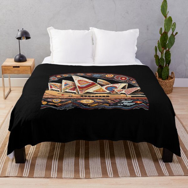 Item preview, Sydney Opera House depicted in the style of traditional Aboriginal art designed and sold by centaurius21.