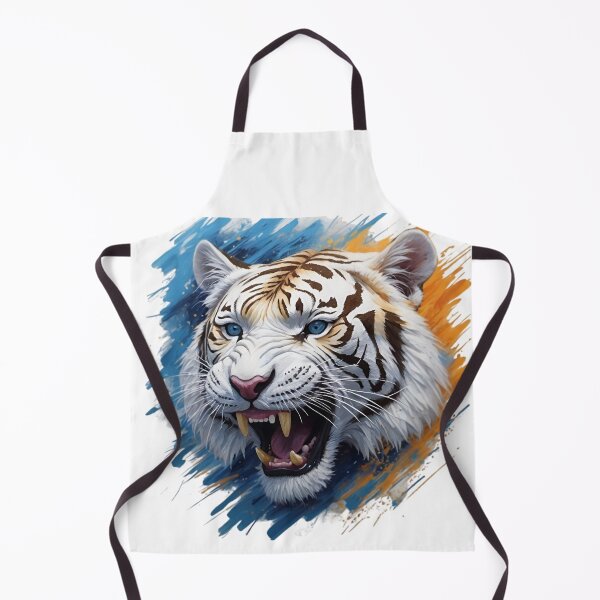Item preview, Vicious White Tiger Face - Colorful Painting- designed and sold by PolygonPinnacle.