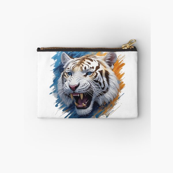Item preview, Vicious White Tiger Face - Colorful Painting- designed and sold by PolygonPinnacle.