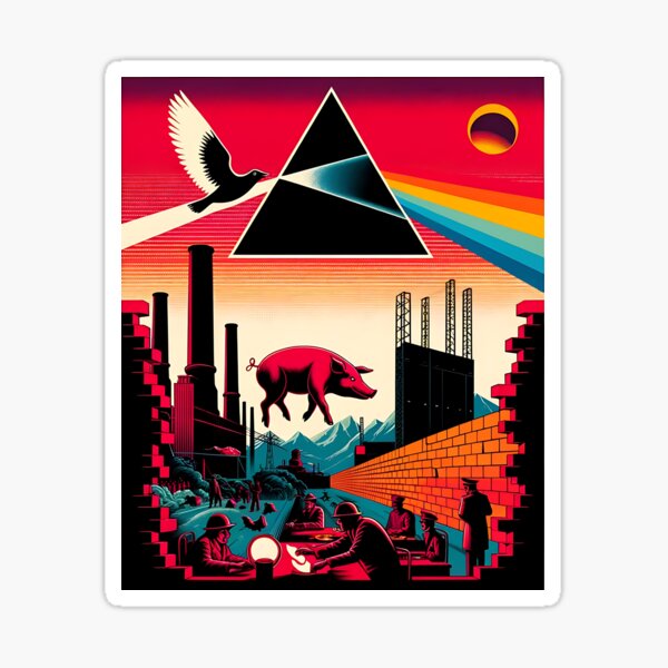 Item preview, Pink Floyd - Communist Propaganda Style Poster Design designed and sold by Sovietmovies.