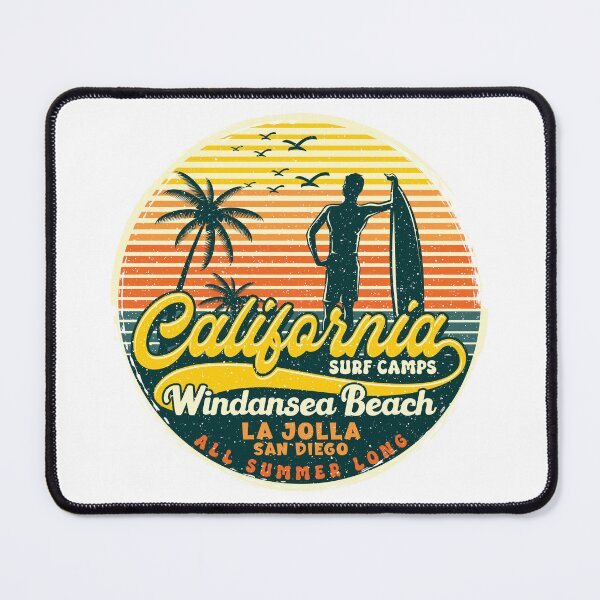 Item preview, Surf Tour USA - Windansea Beach Surfing Spot designed and sold by eclecTEEq.