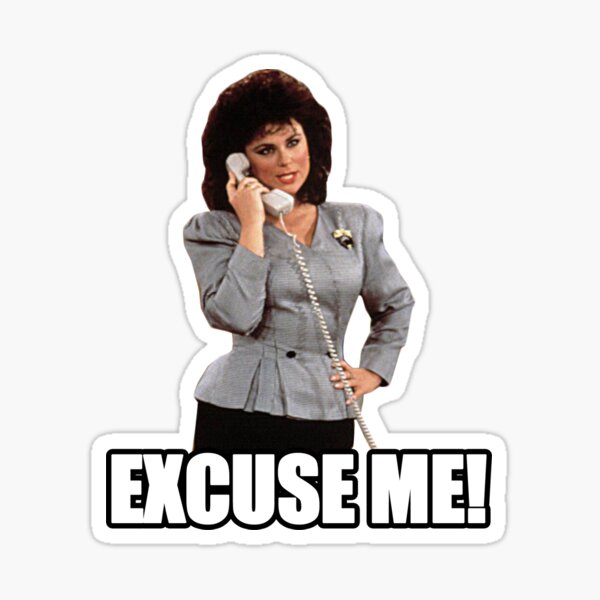 EXCUSE ME! Sticker