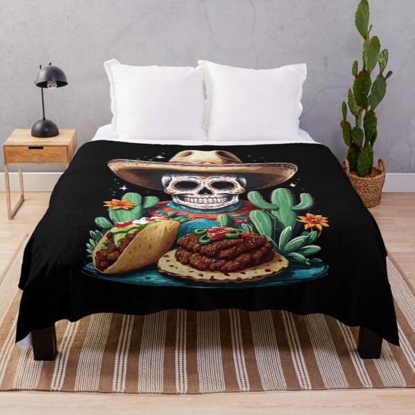 Item preview, Taco Sugar Skull Cinco De Mayo Mexican Lust designed and sold by LuminOrb.
