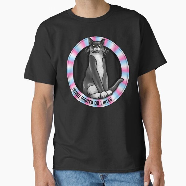 Item preview, Trans Rights Or I Bites Cat designed and sold by Art by Veya.