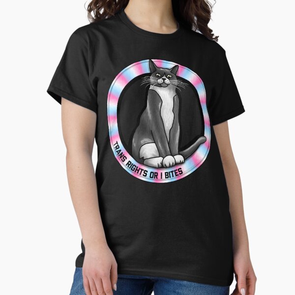 Trans Rights Or I Bites Cat Classic T-Shirt
