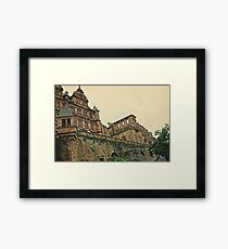 Romantic Heidelberg Castle Ruins in Germany Framed Print