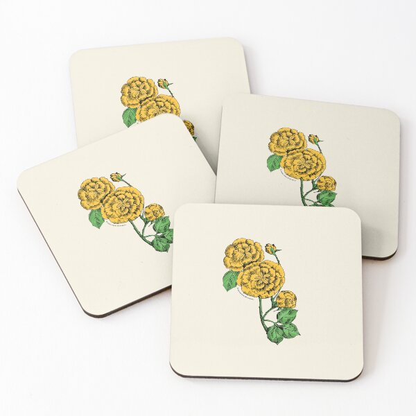 Item preview, Yellow Pompon Rose Bloom Double 16-25 Petals In 3+ Rows designed and sold by zenithcreative.