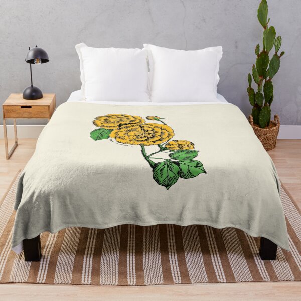 Item preview, Yellow Pompon Rose Bloom Double 16-25 Petals In 3+ Rows designed and sold by zenithcreative.