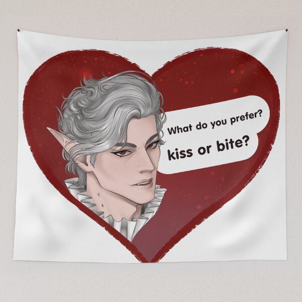 Item preview, Kiss or Bite? | Astarion | Baldurs Gate 3 | bg3 designed and sold by IrinaCapitan.