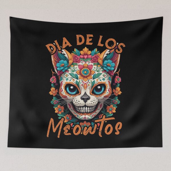 Item preview, Funny Cat Saying Iconic Sugar Skull designed and sold by LuminOrb.