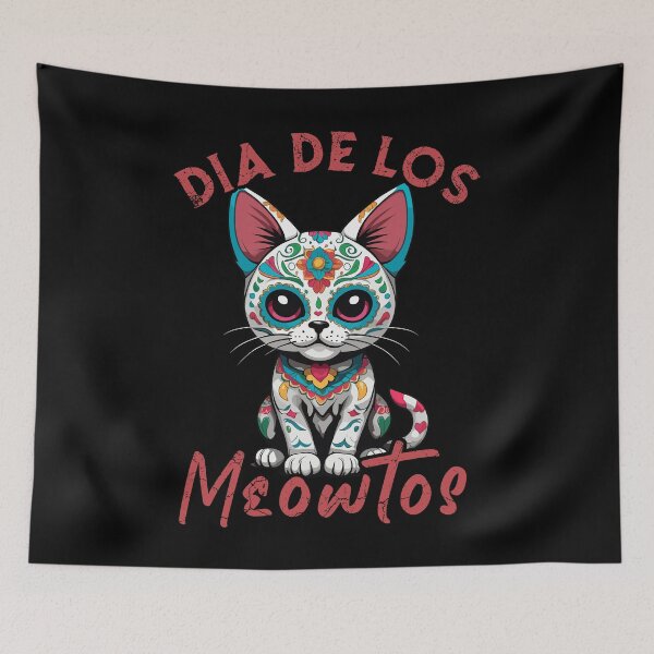 Item preview, Funny Cat Saying Iconic Sugar Skull designed and sold by LuminOrb.