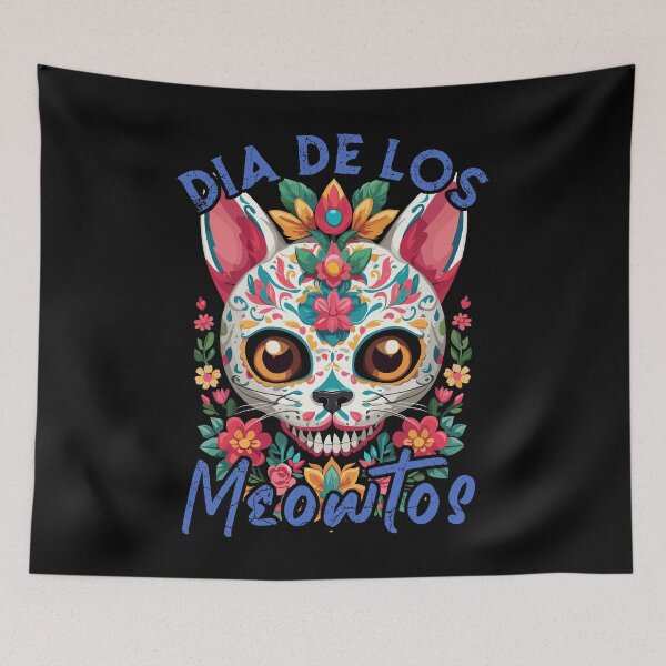 Item preview, Funny Cat Saying Iconic Sugar Skull designed and sold by LuminOrb.