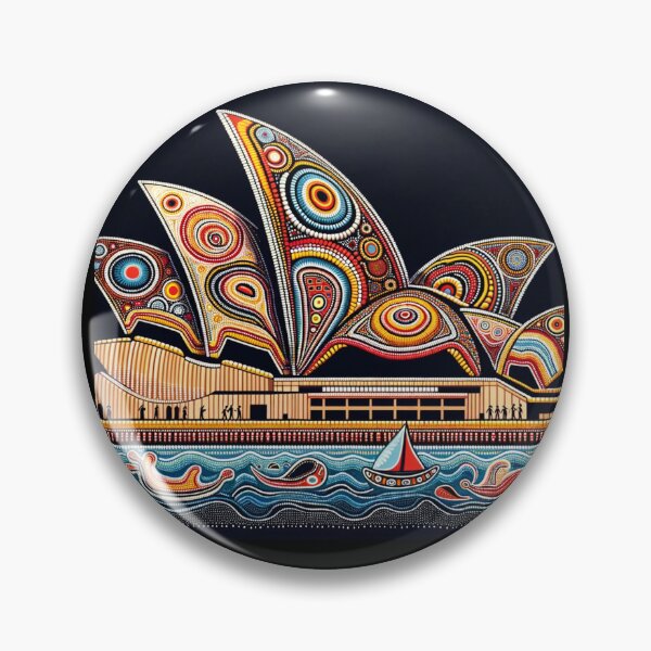 Item preview,  Sydney Opera House depicted in the style of traditional Aboriginal art designed and sold by centaurius21.