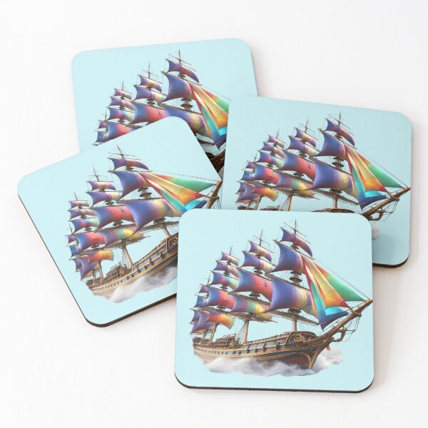 Item preview, Ship on the high seas designed and sold by ApepuBoss.