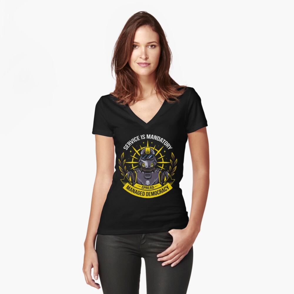 Artikel-Vorschau von Tailliertes T-Shirt mit V-Ausschnitt, designt und verkauft von Stevenmchugh2.