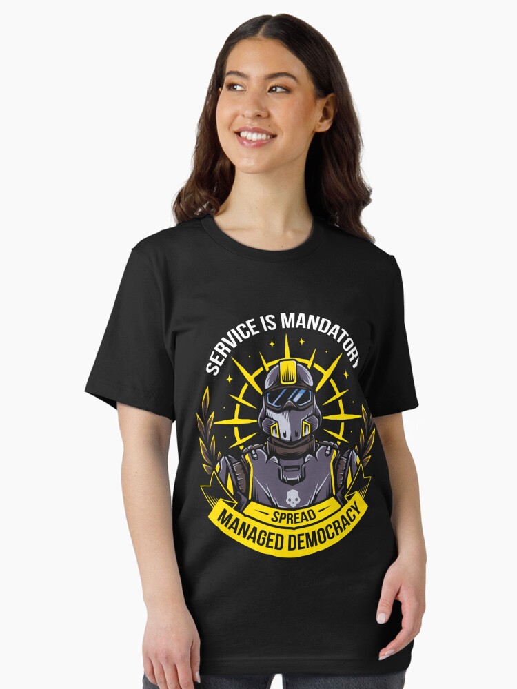 Thumbnail 1 von 7, Essential T-Shirt, Demokratie verbreiten designt und verkauft von Stevenmchugh2.