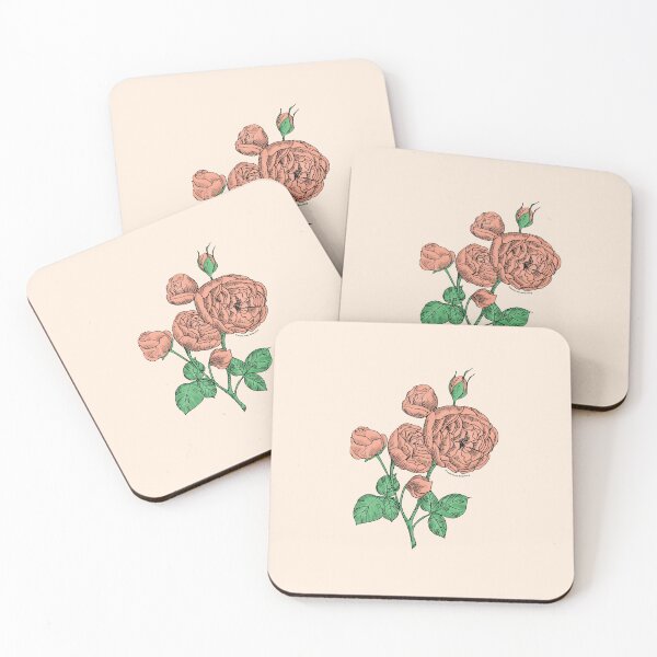 Item preview, Apricot Pompon Rose Bloom Full 26-40 Petals In 3+ Rows designed and sold by zenithcreative.