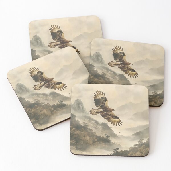 Item preview, Soaring Majesty: Eagle Over Peaks designed and sold by unimuse.