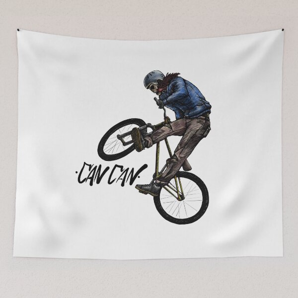 Item preview, can can color mtb street hardtail dirtjump bike trick cycling slopestyle mountain bike rider illustration nice  artwork  designed and sold by Vidy.yf.
