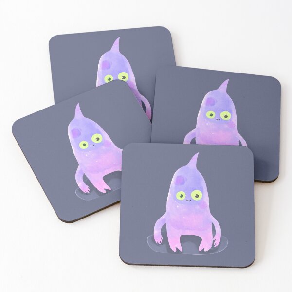 Item preview, Cute Watercolor Space Monster designed and sold by FarmOfCuties.