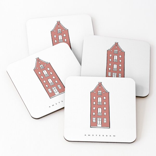 Item preview, Dutch Brick Houses. Amsterdam, Netherlands. Build your collection. designed and sold by ArchiTania Studio.