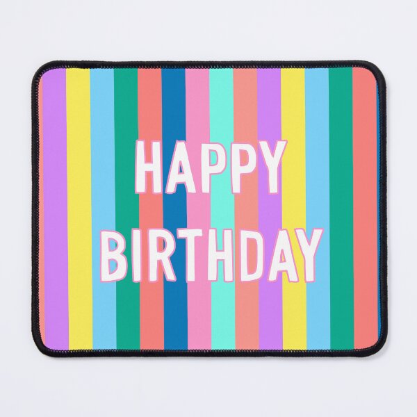 Item preview, Happy Birthday Colourful Stripes designed and sold by Adam Regester.