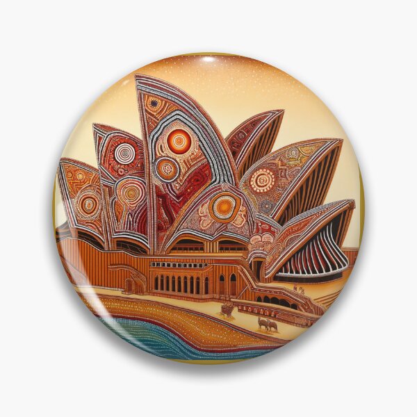 Item preview, Sydney Opera House in the style of traditional Aboriginal art designed and sold by centaurius21.