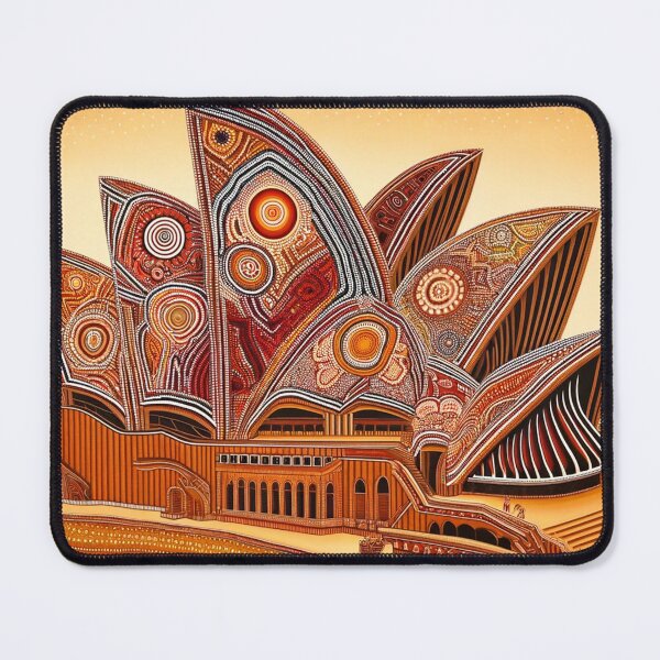 Item preview, Sydney Opera House in the style of traditional Aboriginal art designed and sold by centaurius21.