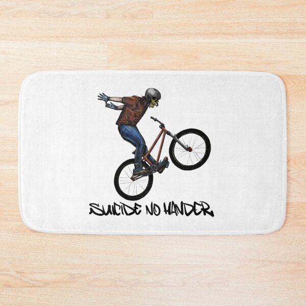 Item preview, SUICIDE NO HANDER mtb street hardtail dirtjump bike trick cycling slopestyle mountain bike rider illustration nice  artwork  designed and sold by Vidy.yf.