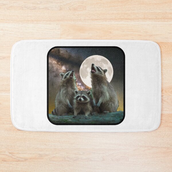 Item preview, Raccoons Howling at the Moon designed and sold by Angry Swan Designs.